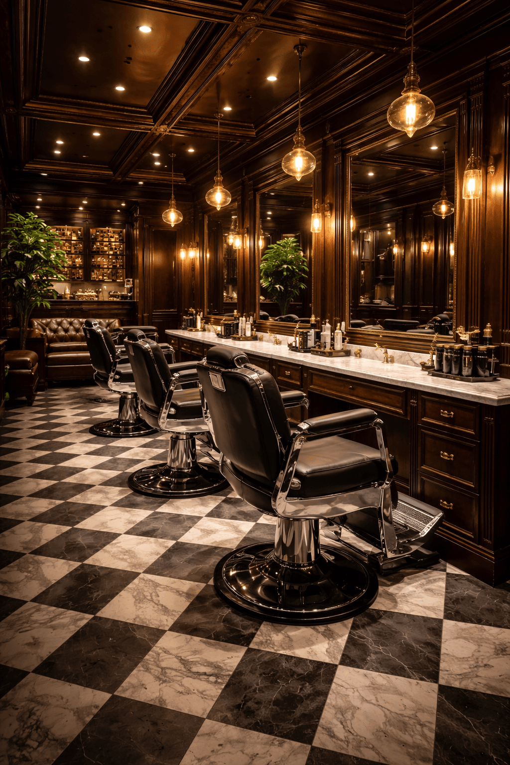 Barbearia por dentro